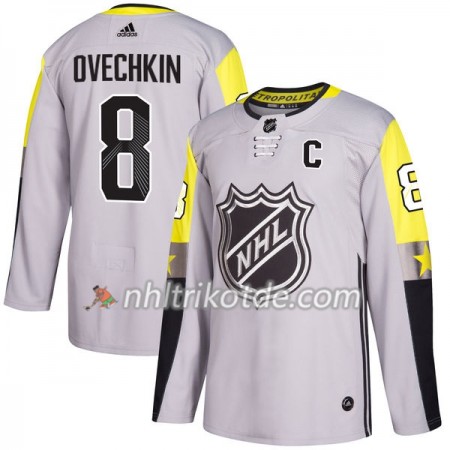 Washington Capitals Trikot Alexander Ovechkin 8 2018 NHL All-Star Metro Division Adidas Grau Authentic - Herren